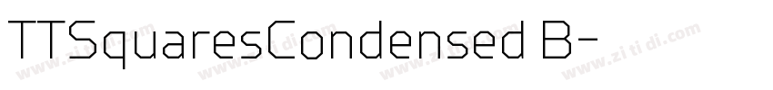 TTSquaresCondensed B字体转换